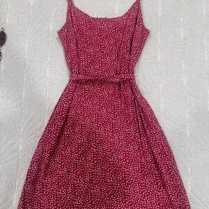 Brandy Melville Red Patterned Mini Dress